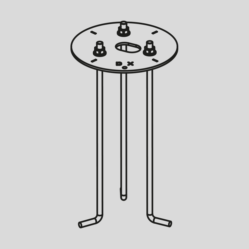 ARCLUCE SPA - ACL1099398X-16 PIASTRA CON TIRANTI KLOU/SOUL180