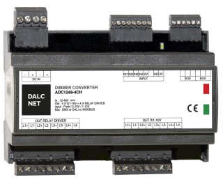 DIGIMAX SRL - DIXADC-4CH-MODBUS DIMMER CONVERTER MODBUS 12-48VIN 4CH