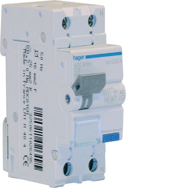 HAGER - HAGADC825H DIFF MAGN 1PN 30MA AC 25A 4.5KA C 2M