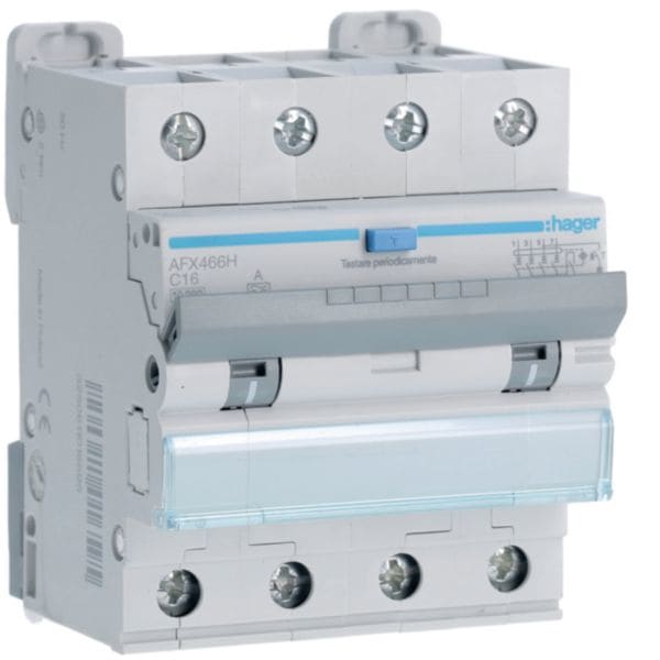 HAGER - HAGAFX466H DIFF MAGN 4P 300MA A 16A 10KA C 4M