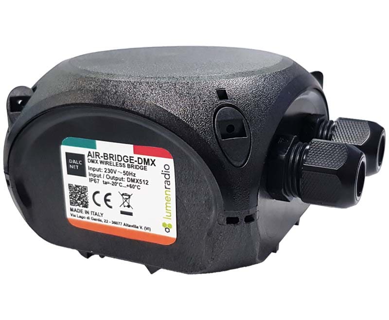 DIGIMAX SRL - DIXAIR-BRIDGE-DMX TRASMETTITORE DMX 230VAC LUMENRADIO