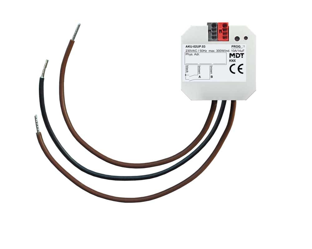 MDT ITALIA SRL - EYGAKU-02UP.03 Attuatore KNX Universale 2 canali,10A,inc.