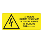 GRAFOPLAST SRL - GRALA60025F1 FOTOVOLTAICO 1000V - VINYL AD.65X32 20PZ