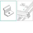 ALUSISTEMI - ALUATL055.01 MORSETTO FERMALONGHERONE IN ALLUMINIO 45