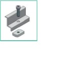 ALUSISTEMI - ALUATL004.8050 MORSETTO FINALE FISS. PANNELLI - CON VIT