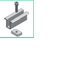 ALUSISTEMI - ALUATL006.80.4044 MORSETTO CENTRALE FISS. PANN. - CON VITE