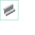 ALUSISTEMI - ALUATL021.8040 MORSETTO FINALE FISS. PANNELLI - SENZA V