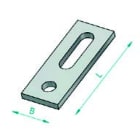 ALUSISTEMI - ALUATL023.M10 PIASTRINAPERELEMENTIFILETTATI-M10(INO