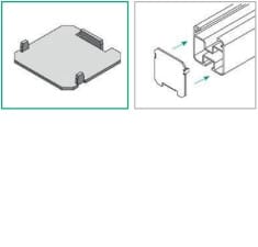 ALUSISTEMI - ALUATL047.4040 TAPPO COPRIFORO 40X40 - IN ALLUMINIO