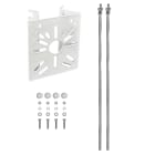 UNIERRE SRL UNIPERSO - URRAM2955FB STAFFA ACCIAIO 120X140X2MM -BIANCO-PALI