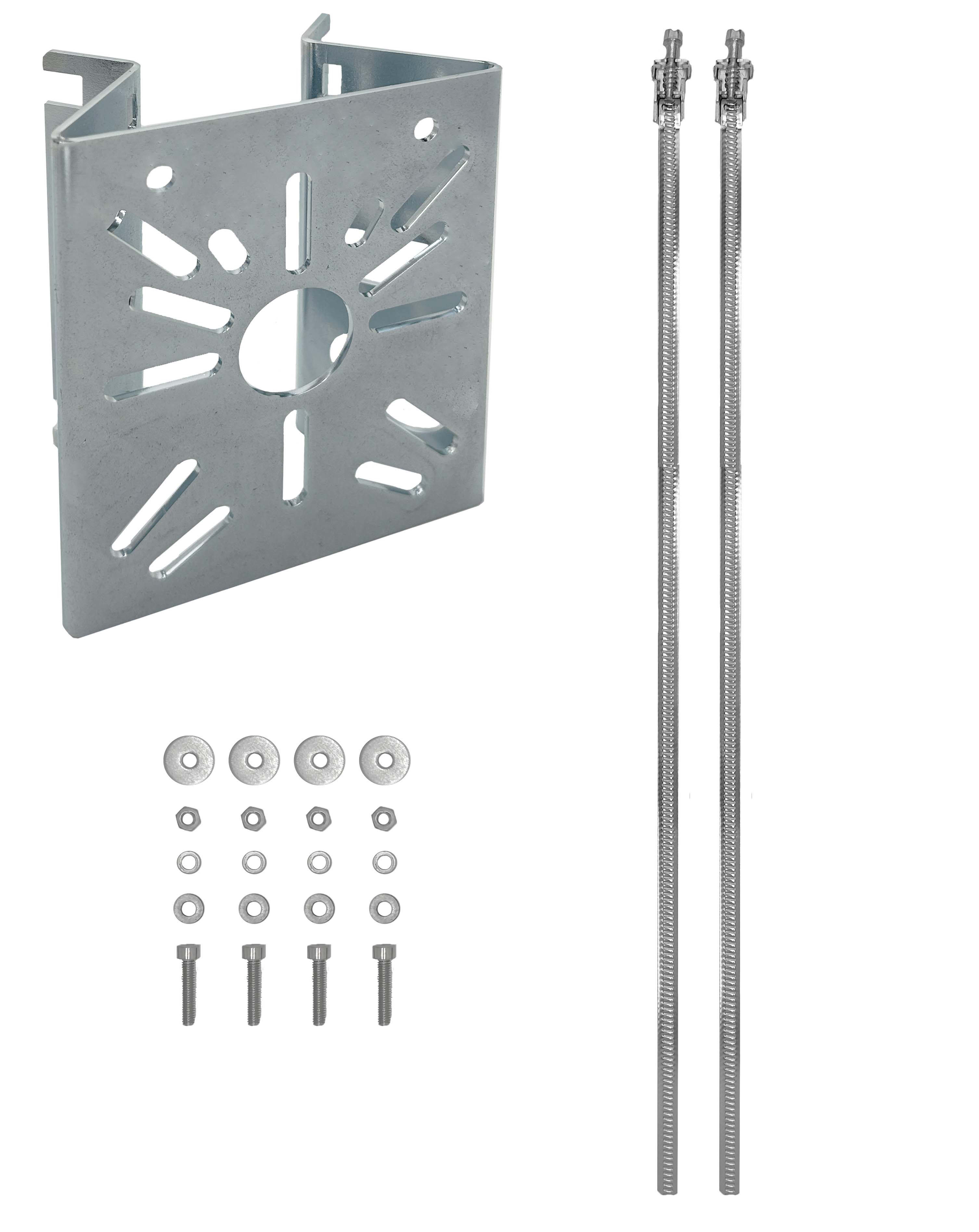 UNIERRE SRL-UNISTAB - URRAM2955FZ STAFFA120X140MM ACCZG 2FASCETTE PALID80/