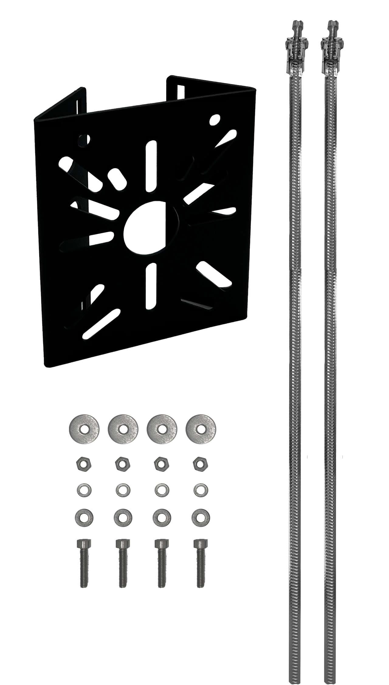 UNIERRE SRL UNIPERSO - URRAM2957FA STAFFA ACCIAIO 120X140X2MM-GR.ANTRACITE-