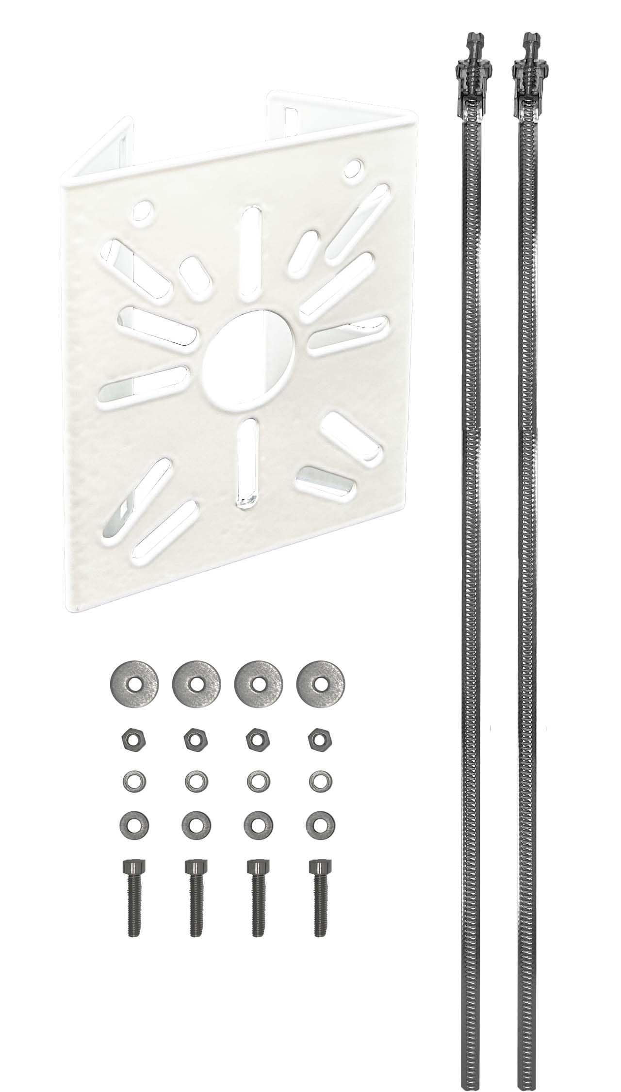 UNIERRE SRL-UNISTAB - URRAM2957FB STAFFA ACCIAIO 120X140X2MM -BIANCO-PALI