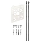 UNIERRE SRL-UNISTAB - URRAM2957FB STAFFA ACCIAIO 120X140X2MM -BIANCO-PALI