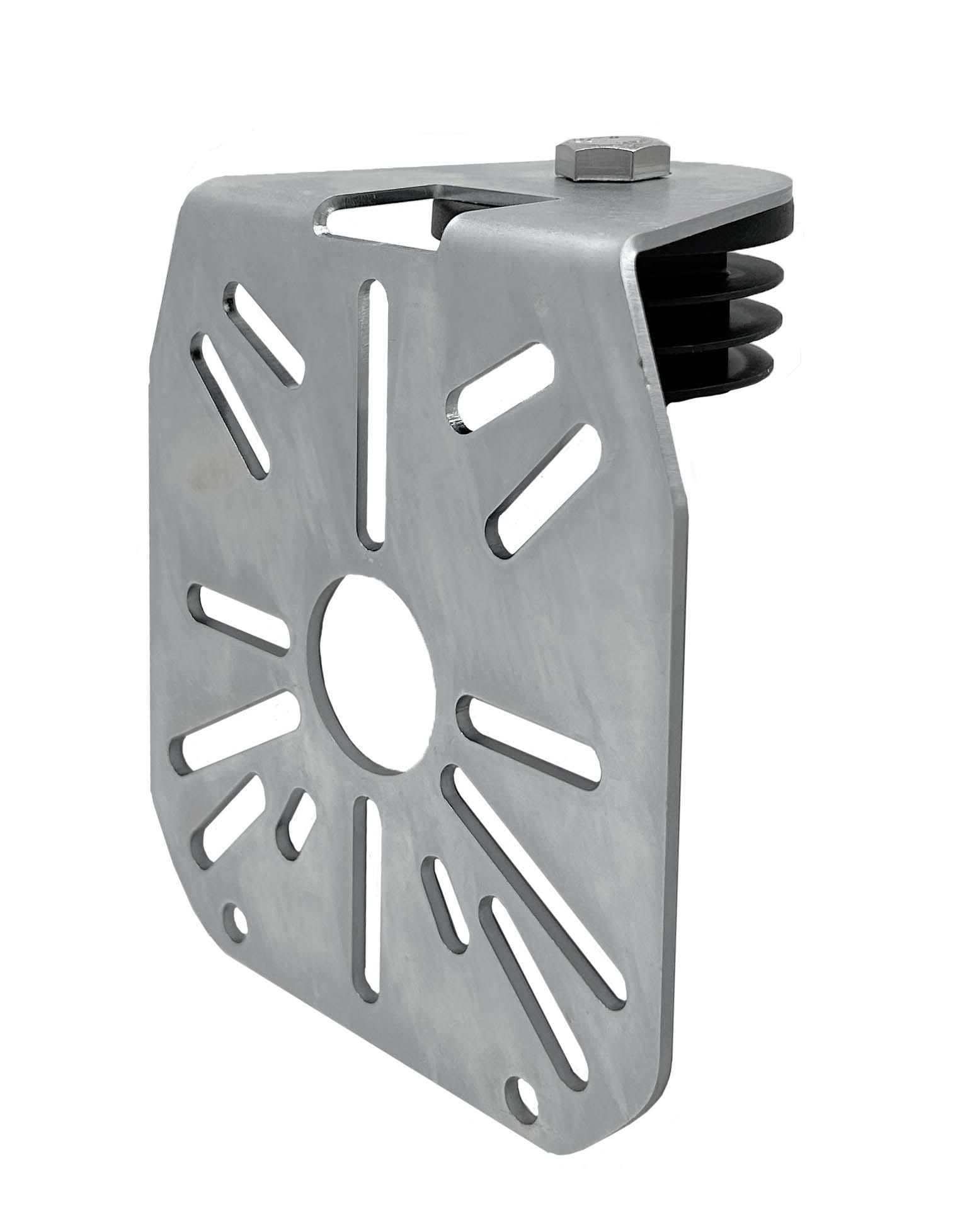 UNIERRE SRL-UNISTAB - URRAM2980FZ STAFFA ACCIAIO-TESTA PALO D.80MM-TAPPOAB