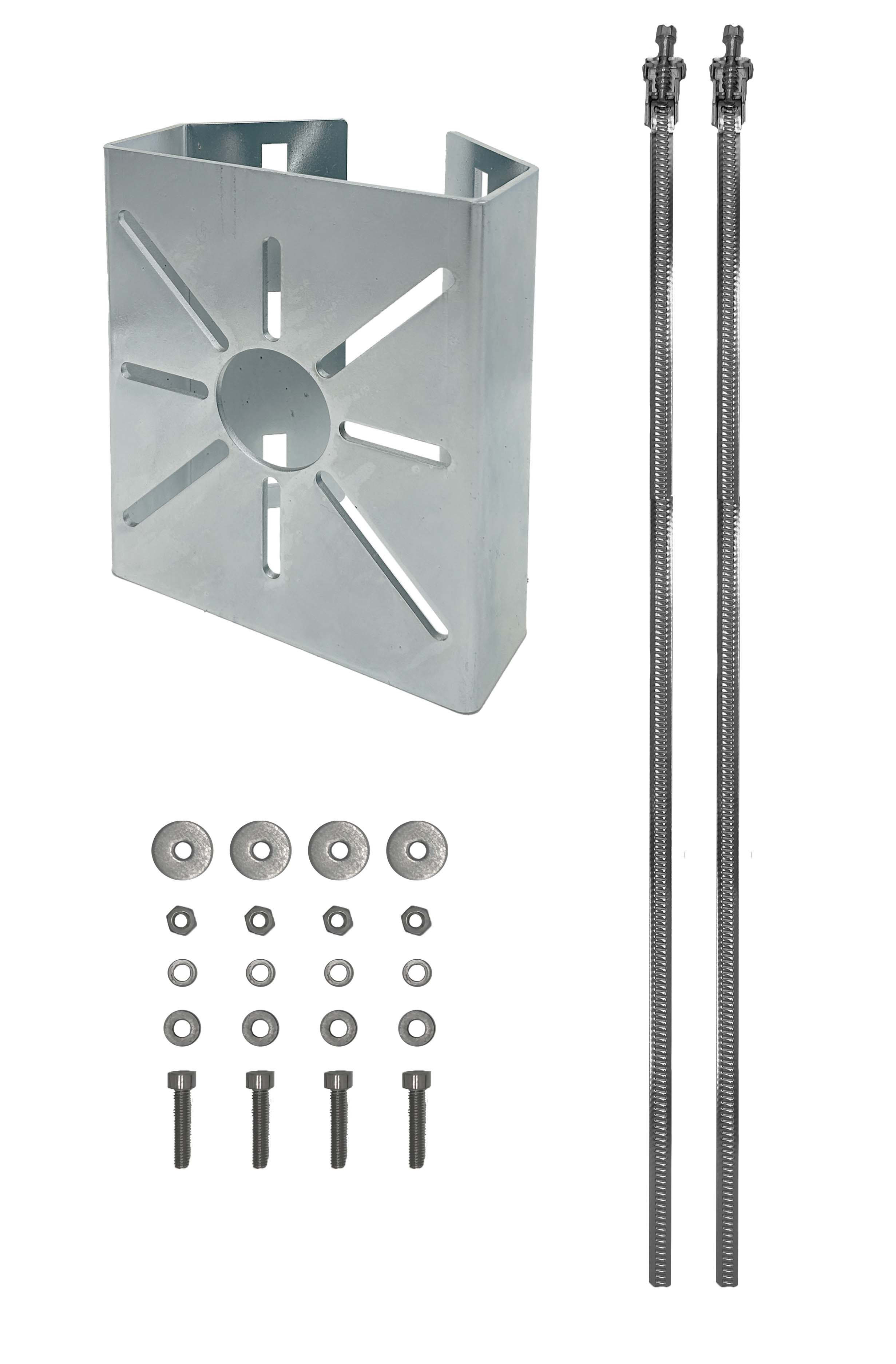 UNIERRE SRL-UNISTAB - URRAM3958FZ STAFFA150X180MM ACCZG 2FASCETTE PALID60/