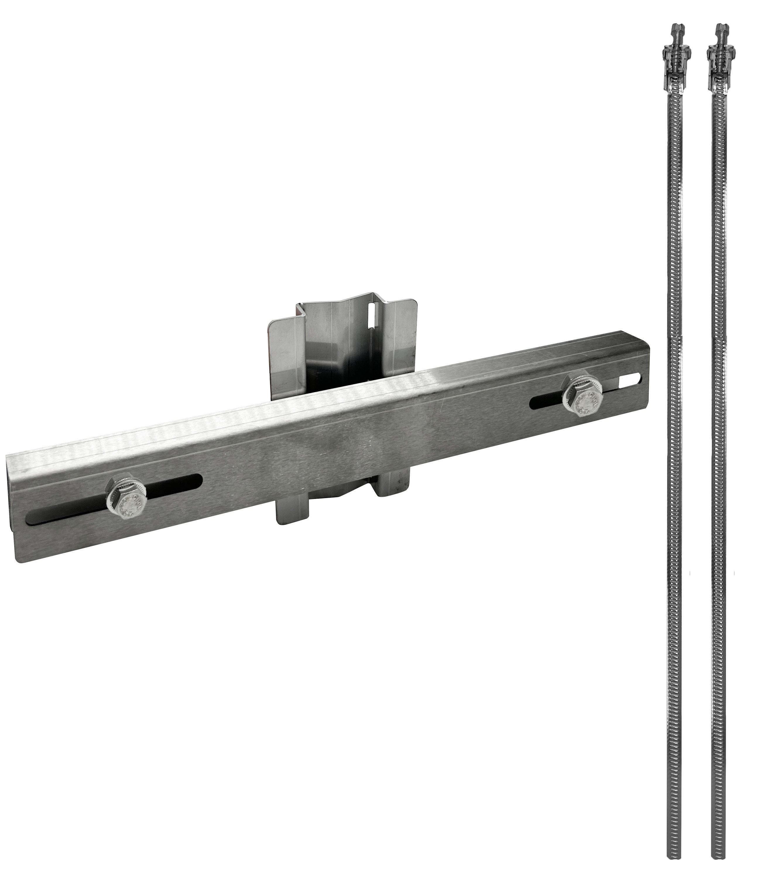 UNIERRE SRL UNIPERSO - URRAM4025FZ Staffa acciaio 420mm-2 fascette-zinc.gal
