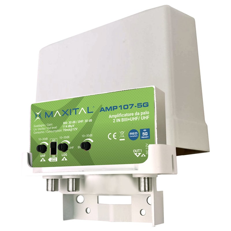 FTE MAXIMAL ITALIA S - FTEAMP107-5G AMP107-5G AMP. PALO 2 IN. LOG/UHF G.30DB