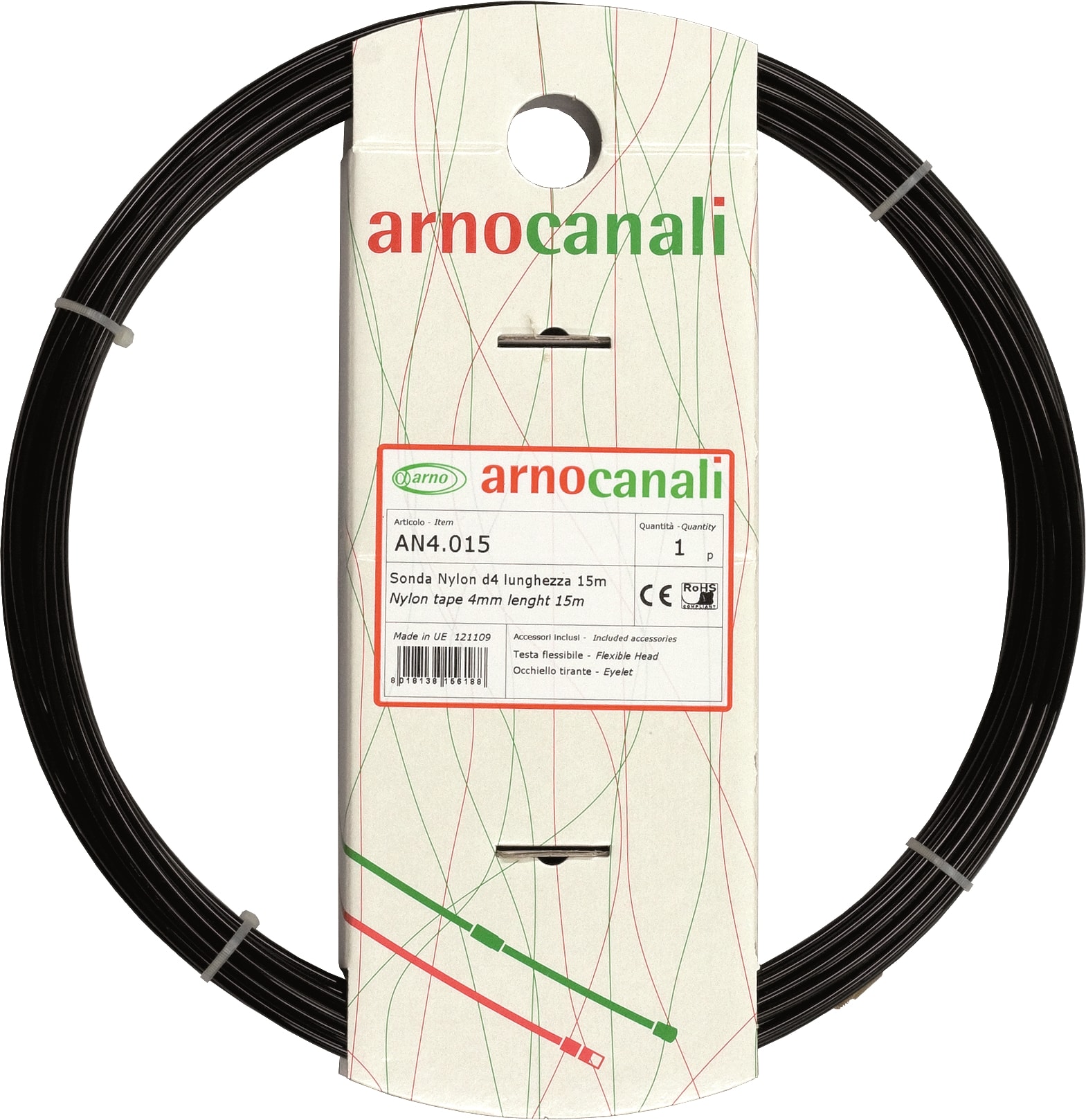 ARNOCANALI SPA - ARNANF4.025 SONDA NYLON D4 TESTE FISSE 25M