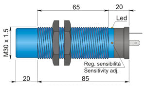 AECO SRL - ACOCAP000025 SC30P-AE25 NO/NC K