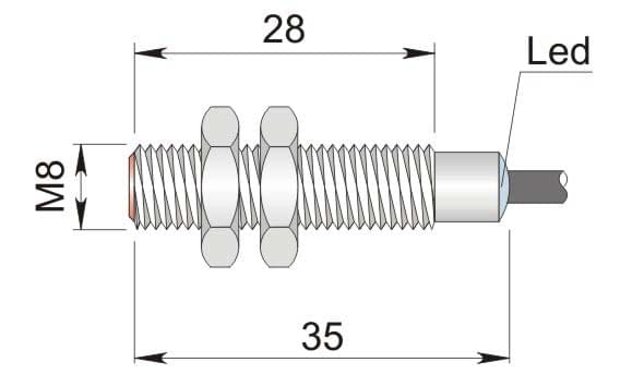 AECO SRL - ACOI08000014 SI8-C1 NPN NO S