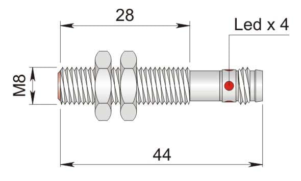 AECO SRL - ACOI08000021 SI8-C1 PNP NC H1 S