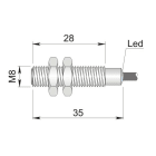 AECO SRL - ACOI08000066 SI8-DC2 NPN NC S