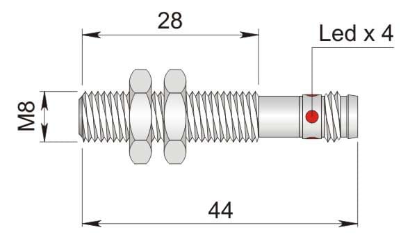 AECO SRL - ACOI08000071 SI8-DC2 NPN NO H1 S