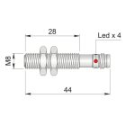 AECO SRL - ACOI08000071 SI8-DC2 NPN NO H1 S