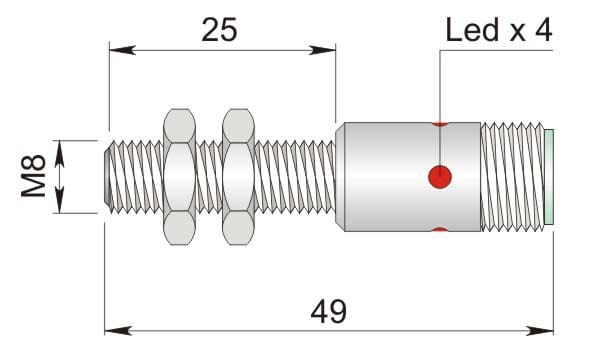 AECO SRL - ACOI08000083 SI8-DC2 PNP NO H S
