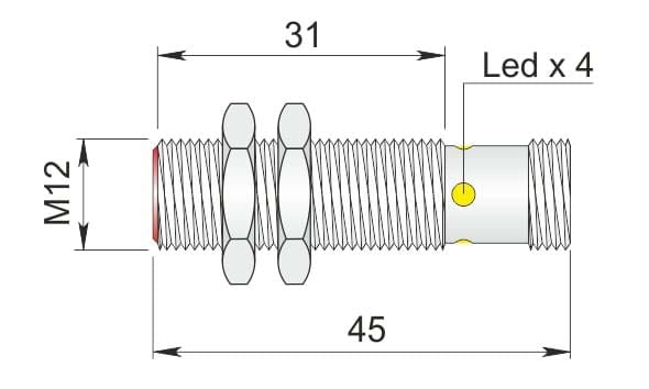 AECO SRL - ACOI12000677 SI12SM-C2 PNP NC H S
