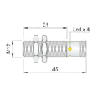 AECO SRL - ACOI12000703 SI12SS-DC4 PNP NO H S