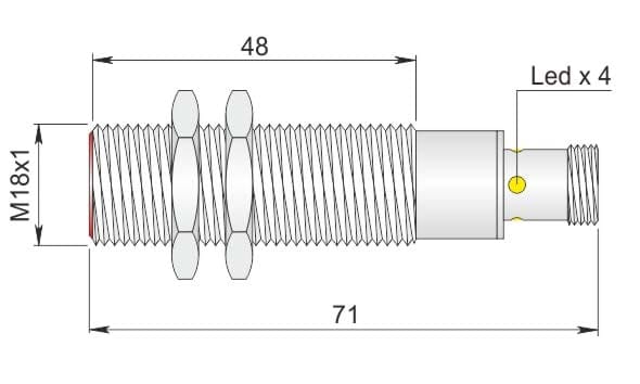 AECO SRL - ACOI18000044 SI18-C5 NPN NO+NC H