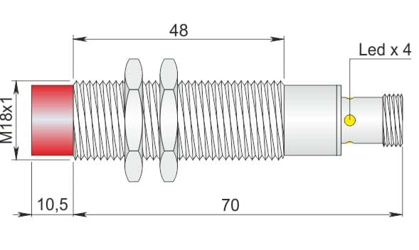 AECO SRL - ACOI18000078 SI18-CE8 NPN NO H
