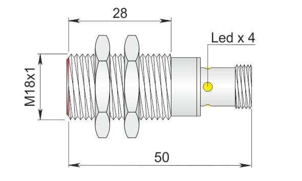 AECO SRL - ACOI18000518 SI18SM-C5 PNP NC H S
