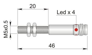 AECO SRL - ACOI45000012 SI5-C0.8 NPN NO H1