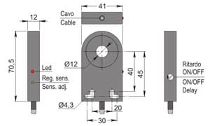 AECO SRL - ACOSIA000116 SIA12-CE NPN NO+NC R