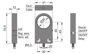 AECO SRL - ACOSIA000125 SIA30-CE NPN NO+NC R