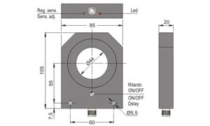 AECO SRL - ACOSIA000131 SIA44-CE NPN NO+NC H R