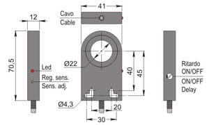 AECO SRL - ACOSIA000145 SIA22-CE PNP NO+NC R