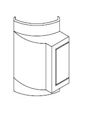 ARNOCANALI SPA - ARNEDKD35.3 ADATTATORE EDK/K-KDU BIANCO