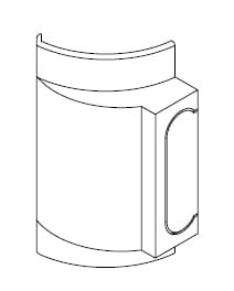 ARNOCANALI SPA - ARNEDKD50.3 ADATTATORE EDK/K-KDU-KPS BIANCO