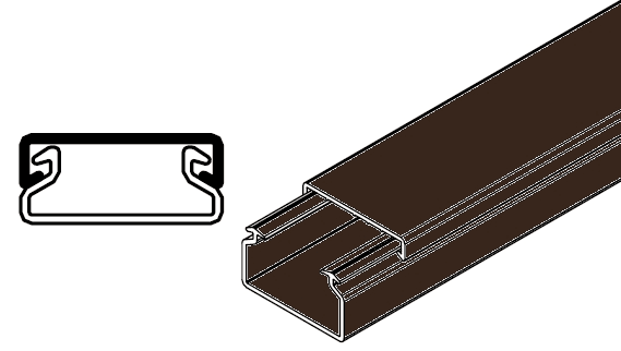 ARNOCANALI SPA - ARNK1022.5 MINICANALE 21X10 MARRONE