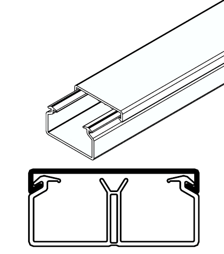ARNOCANALI SPA - ARNK1841.3 MINICANALE 40X18/2 BIANCO