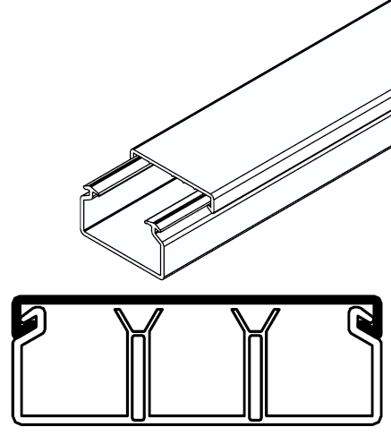 ARNOCANALI SPA - ARNK1852.3 MINICANALE 50X18/3 BIANCO
