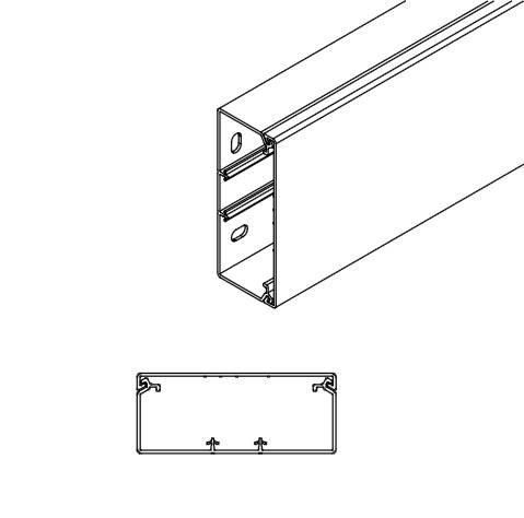 ARNOCANALI SPA - ARNK40100.3 CANALE DIVISIBILE 100X40/3 BIANCO