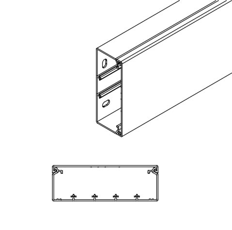 ARNOCANALI SPA - ARNK40120.3 CANALE DIVISIBILE 120X40/5 BIANCO