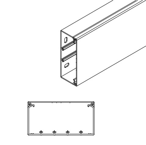 ARNOCANALI SPA - ARNK60120.3 CANALE DIVISIBILE 120X60/5 BIANCO