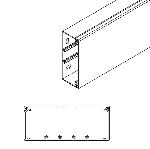 ARNOCANALI SPA - ARNK60150.3 CANALE DIVISIBILE 150X60/5 BIANCO