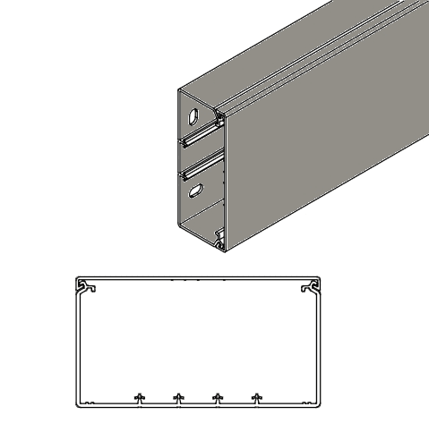 ARNOCANALI SPA - ARNK80150.1 CANALE DIVISIBILE 150X80/5 GRIGIO